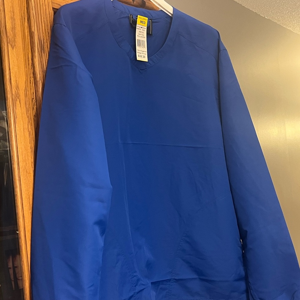 Men's Lightweight Pullover Windbreaker Jacket - Royal Blue